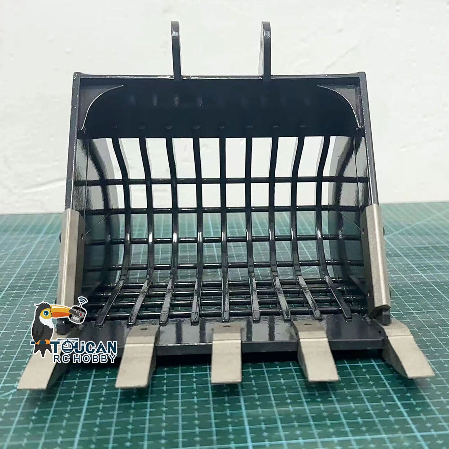 Metal Quick Release Coupler Grille Bucket for 1/12 RC Hydraulic Remote Controlled Excavator Diggers H3 P3 ZX36H PC36