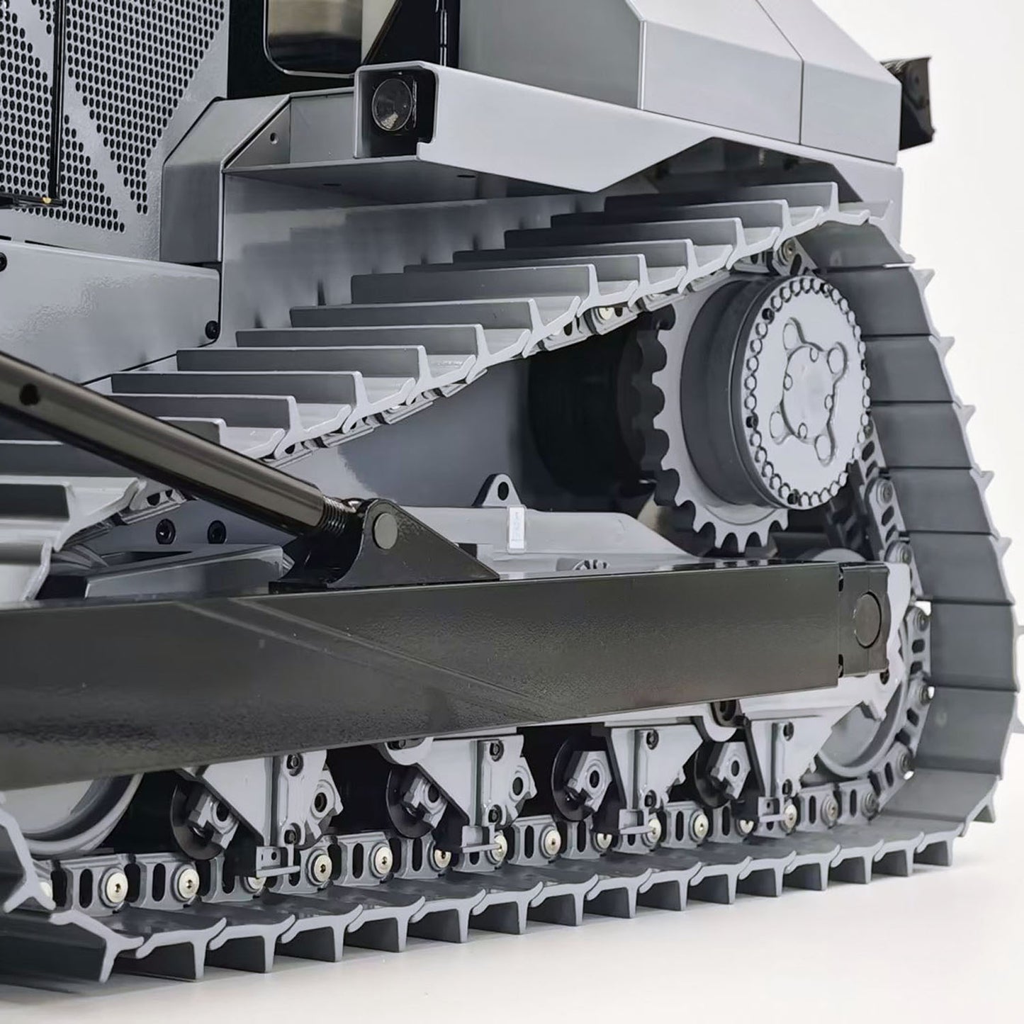 1/14 Metal RC Hydraulic Bulldozer DXR2 Light System Openable Door Remote Control Construction Vehicle JDM-98 Ultra Flysky Radio