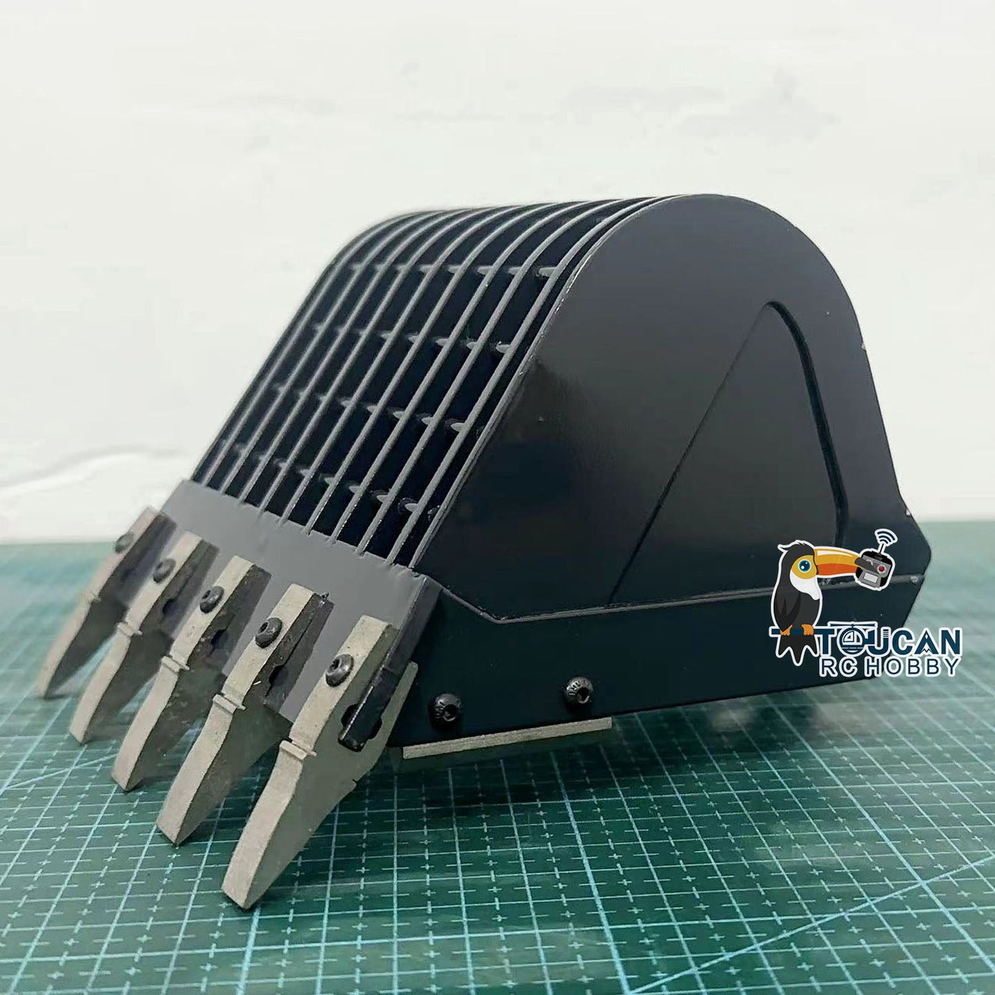 Metal Quick Release Coupler Grille Bucket for 1/12 RC Hydraulic Remote Controlled Excavator Diggers H3 P3 ZX36H PC36