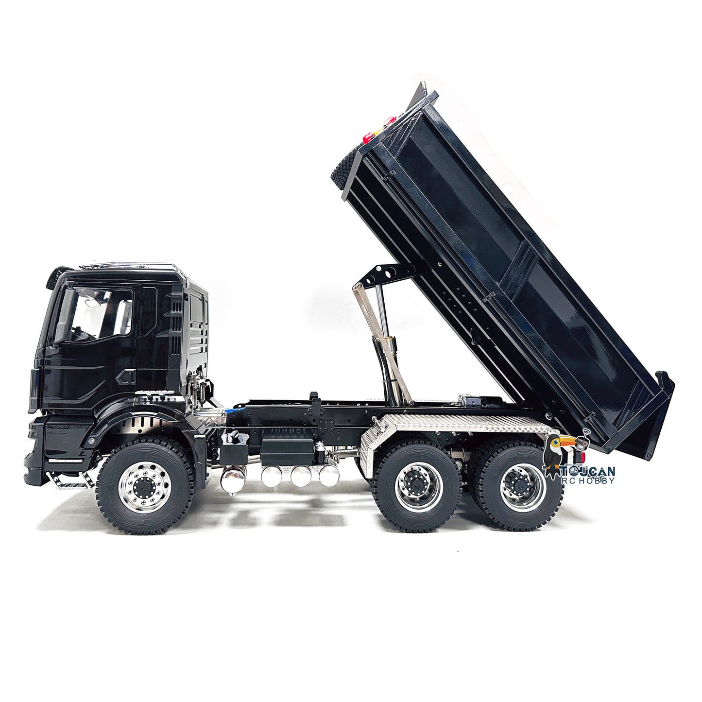 1/14 Hydraulic RC Dumper Trucks Remote Control Tipper Car Metal Cabin Lights