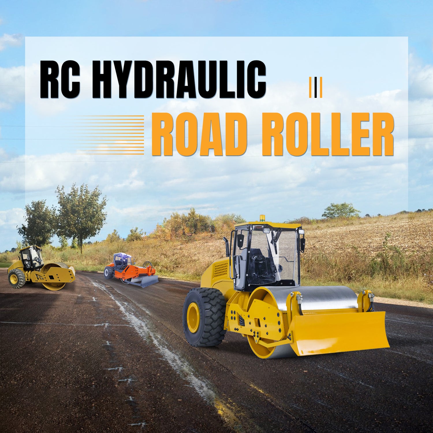 RC Hydraulic Road Roller