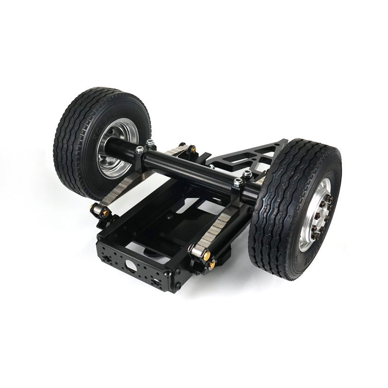 LESU 1PC Metal Trailer Fifth Wheel 25.5*18.2*14CM for 1/14 Radio Controlled TAMIIYA Tractor Truck Car DIY Model Hydraulic Dumper