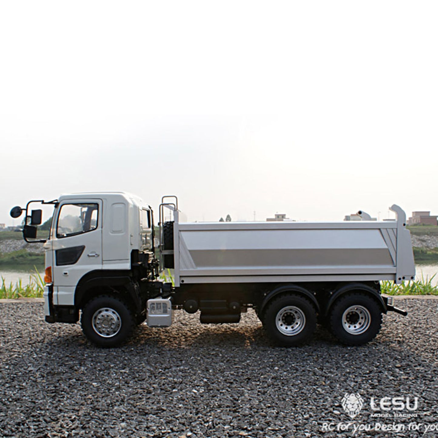 LESU 1/14 6*6 Metal Hydraulic Dumper Radio Control Truck ESC Gearbox Battery & Charger& Radio System 540 Power Motor