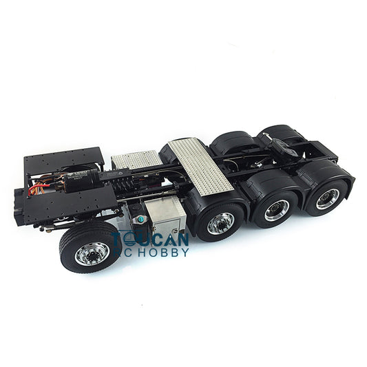 LESU 8x8 1/14 Metal Chassis RC Tractor Truck DIY 3363 56348 1851 3-Speed Transmission with 1/2 transfer case LED Light Sound