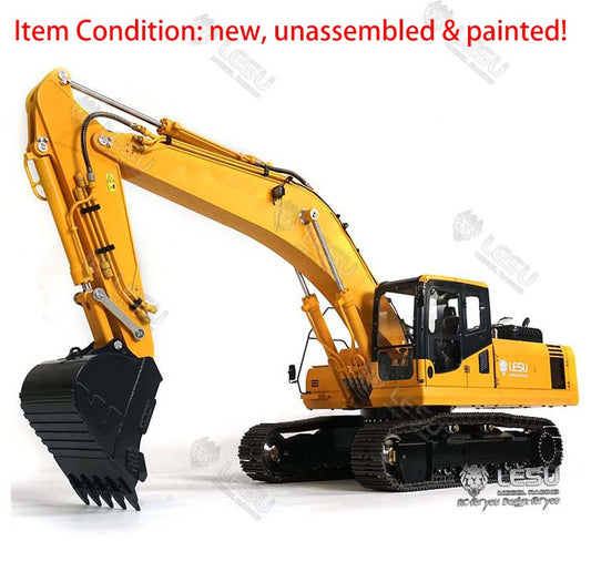 LESU 1/14 PC360 Painted & Unassembled Metal RC Hydraulic Excavator Protective Fence Plastic Liquid Crystal Display Scraper