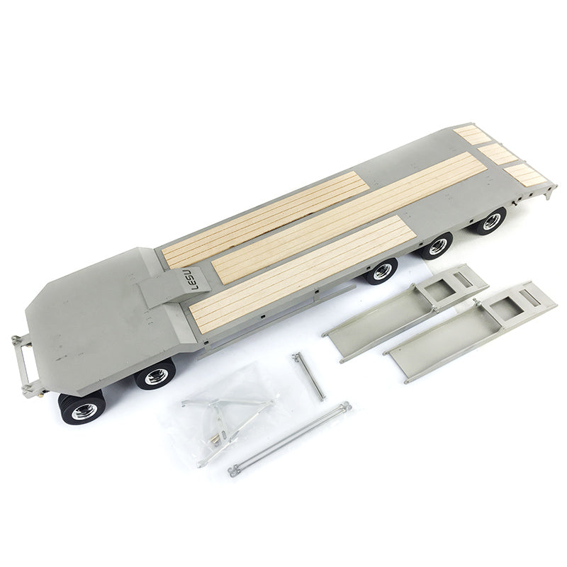 US STOCK Metal Trailer Plate 887.6*190*78MM for LESU TAMIYA 1/14 RC Truck Model Car