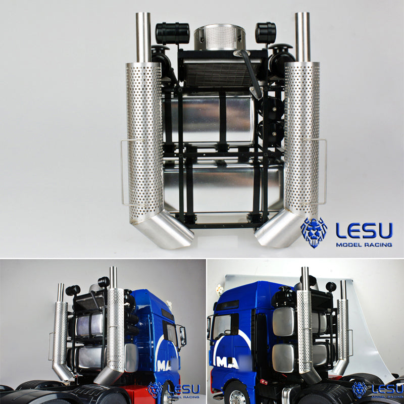 1/14 LESU 8x8 Metal RC Tractor Truck Remote Controlled Cars Chassis Lock Servos Motor Equipment Rack Part DIY TAMIYA Assembled