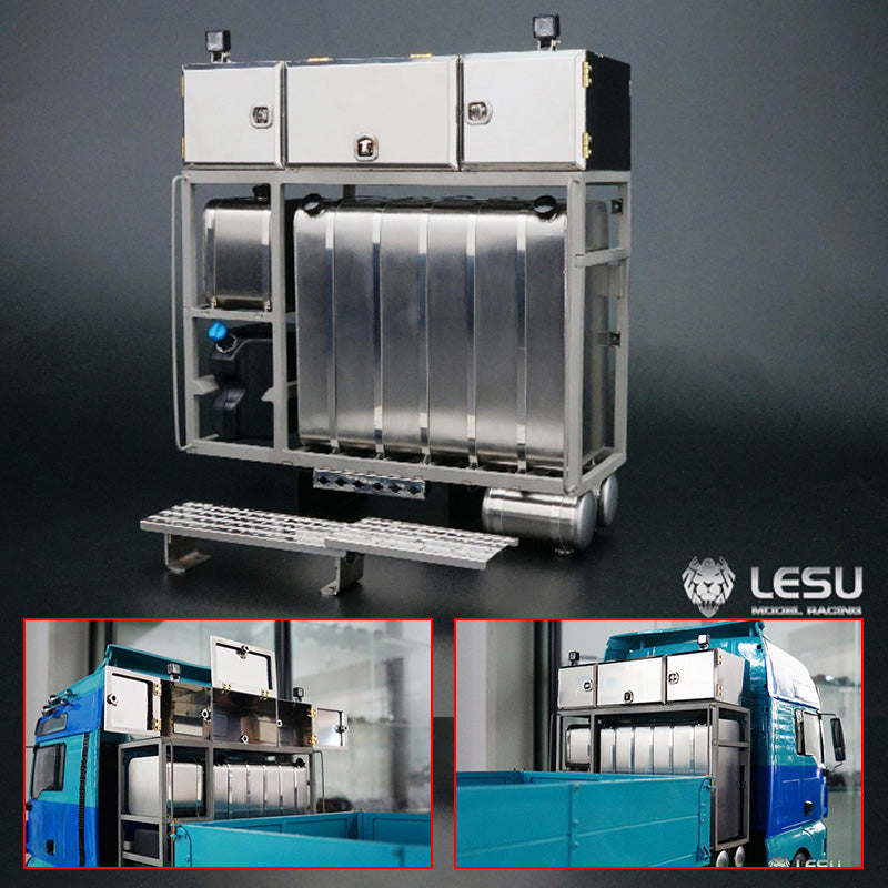 LESU Metal Heavy Equipment Rack for 1/14 TAMIYA RC Tractor Truck DIY Model
