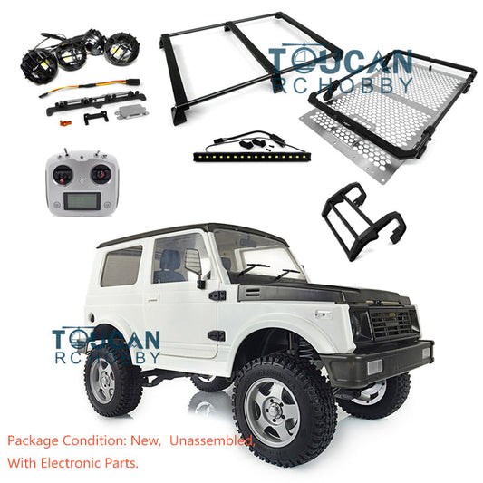 1/6 Capo RC Crawler SIXER1 Metal Chassis Plastic Unassembled Cabin Car Shell Front Bumper Motor Servo I6S ESC Light