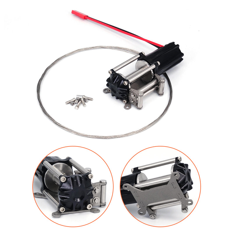 LESU Metal Electric Capstan Winch for RC RC Foxy Crane Rock Crawler Model Car