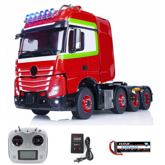 TOUCAN 1/14 8*8 Metal Chassis with Painted and Assembled Cabin RC Tractor Trucks Radio Controlled Car Model Equipment Rack