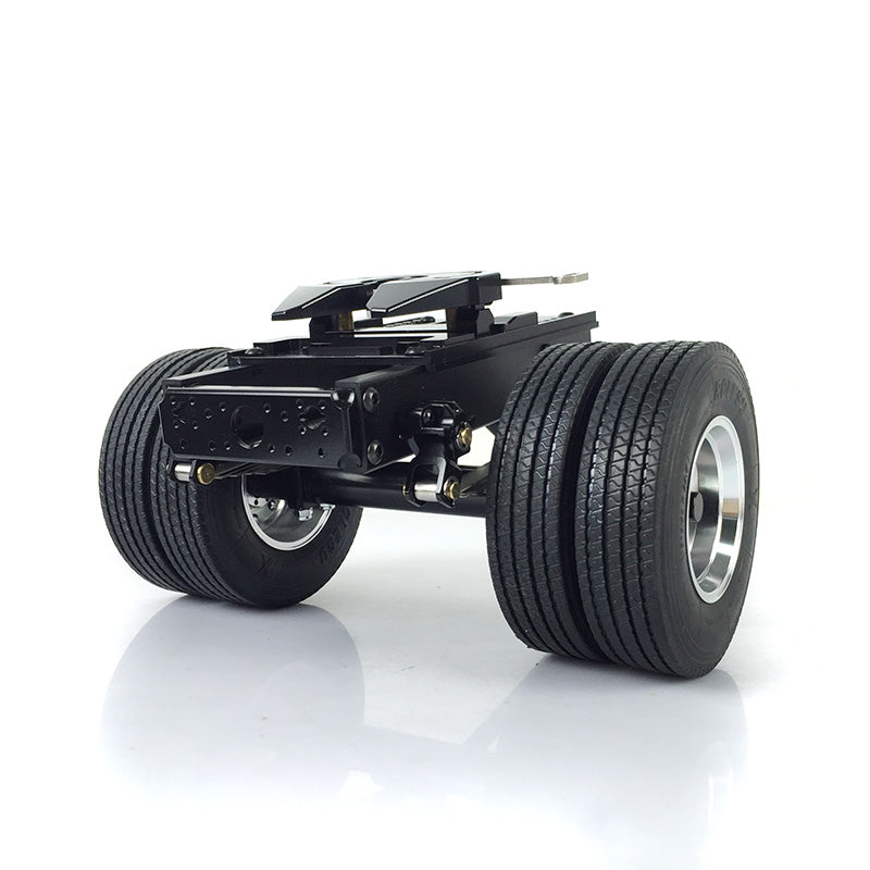 US STOCK LESU Metal Trailer 25.5*18.2*14CM for 1/14 RC TAMIYA Tractor Truck Car DIY