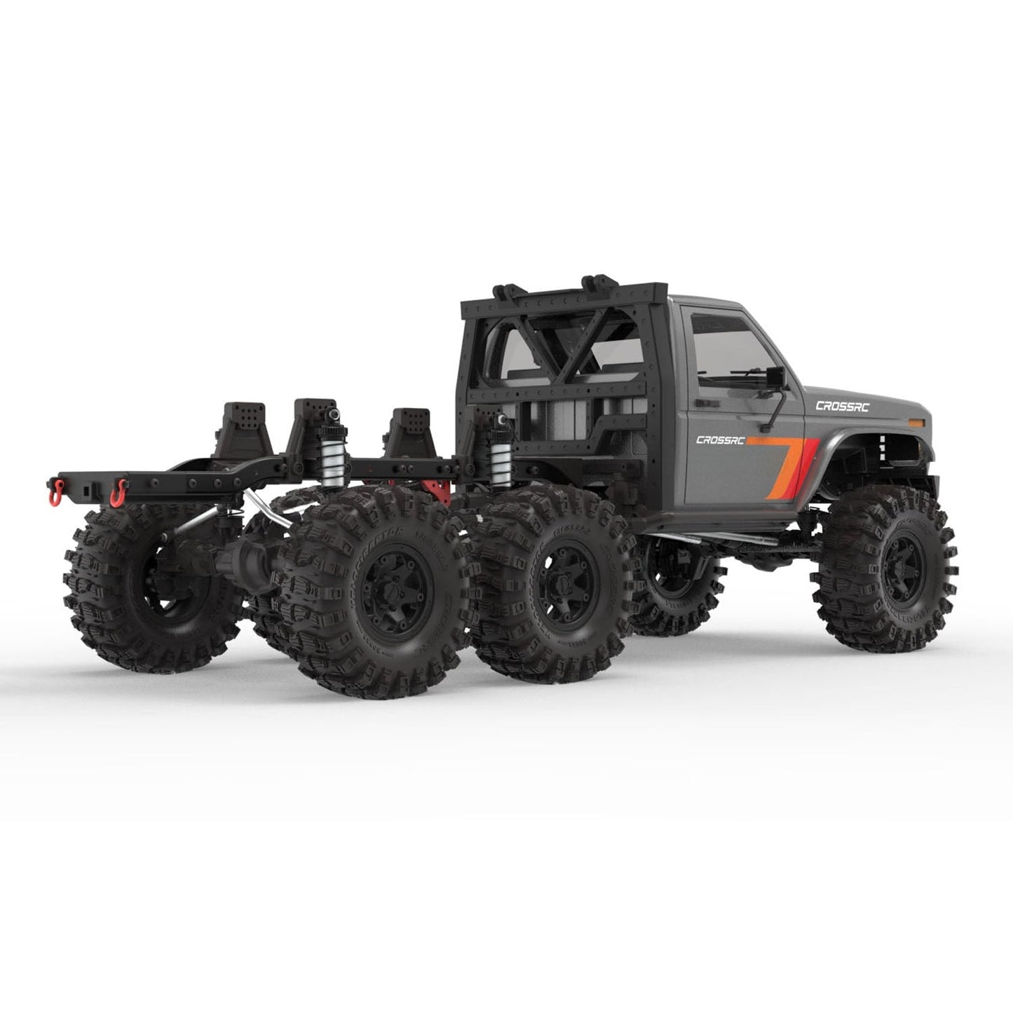 CORSSRC EMO XL 1/8 6WD 6x6 RC Crawler Car Radio Control Off-road Hauler 775*302*288mm Vehicles DIY Model 2-speed Transmission