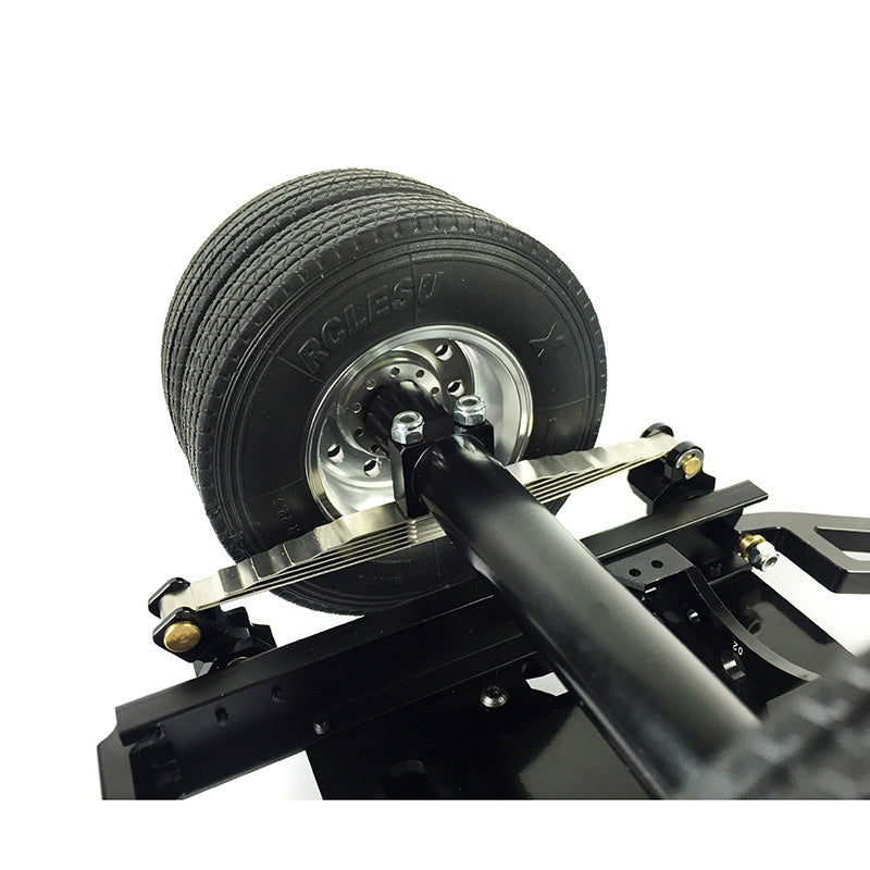 US STOCK LESU Metal Trailer 25.5*18.2*14CM for 1/14 RC TAMIYA Tractor Truck Car DIY