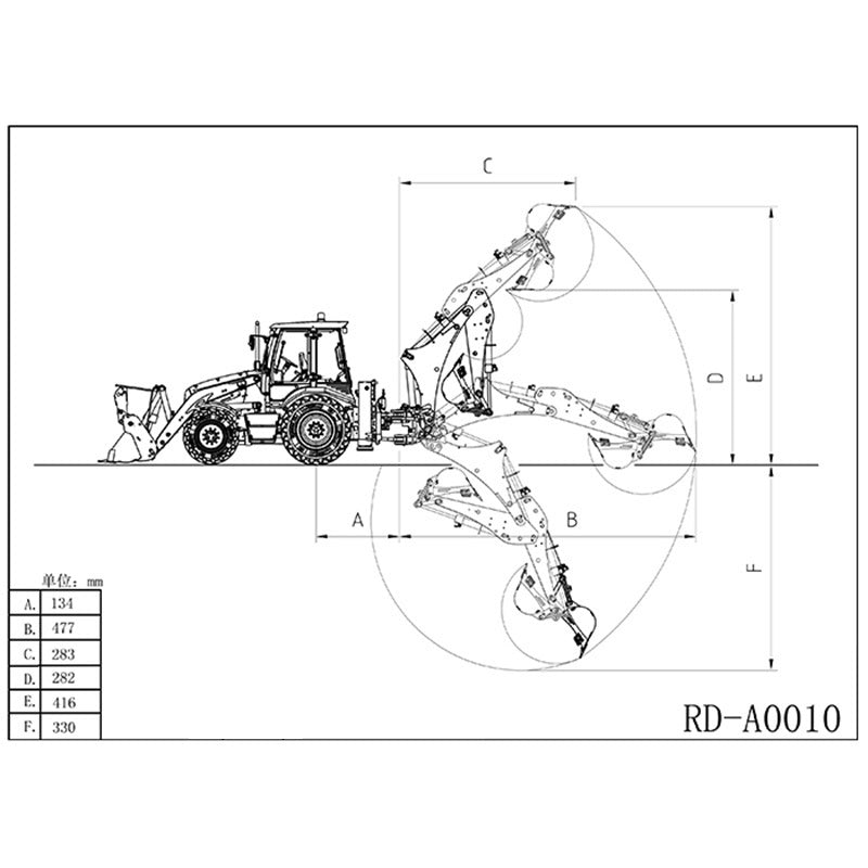 LESU 1/14 RC Hydraulic Equipment Remote Controlled Backhoe Loader AOUE BL71 2 in 1 Excavator Model with PL18EVLite Painted Assembled