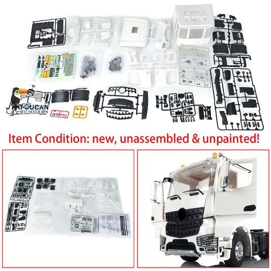 TOUCAN Plastic Cabin Set for DIY 1/14 RC Tractor Truck Toy Remote Controlled Car DIY Hobby Model 3363 Openable Door