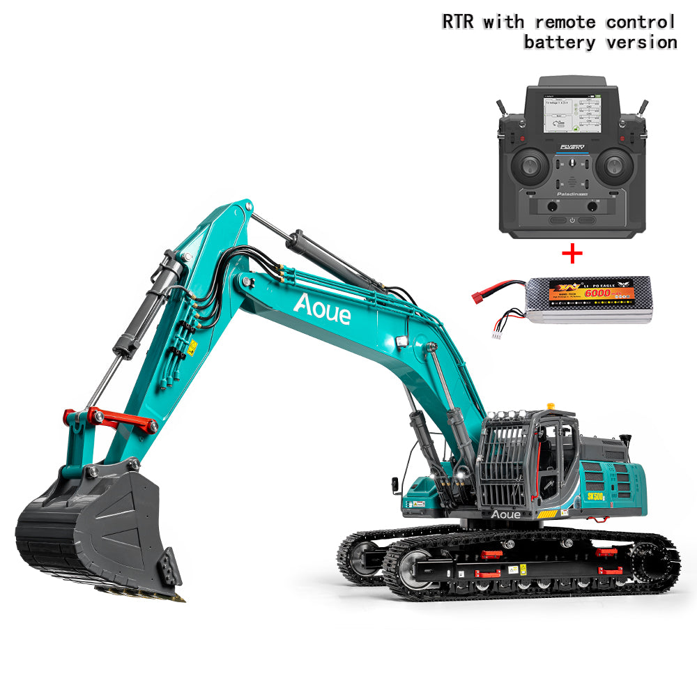 LESU SK500 1/14 RC Hydraulic Excavator PL18EV Lite RTR Remote Control Diggers Simulation Model Optional Tracks Colors Light