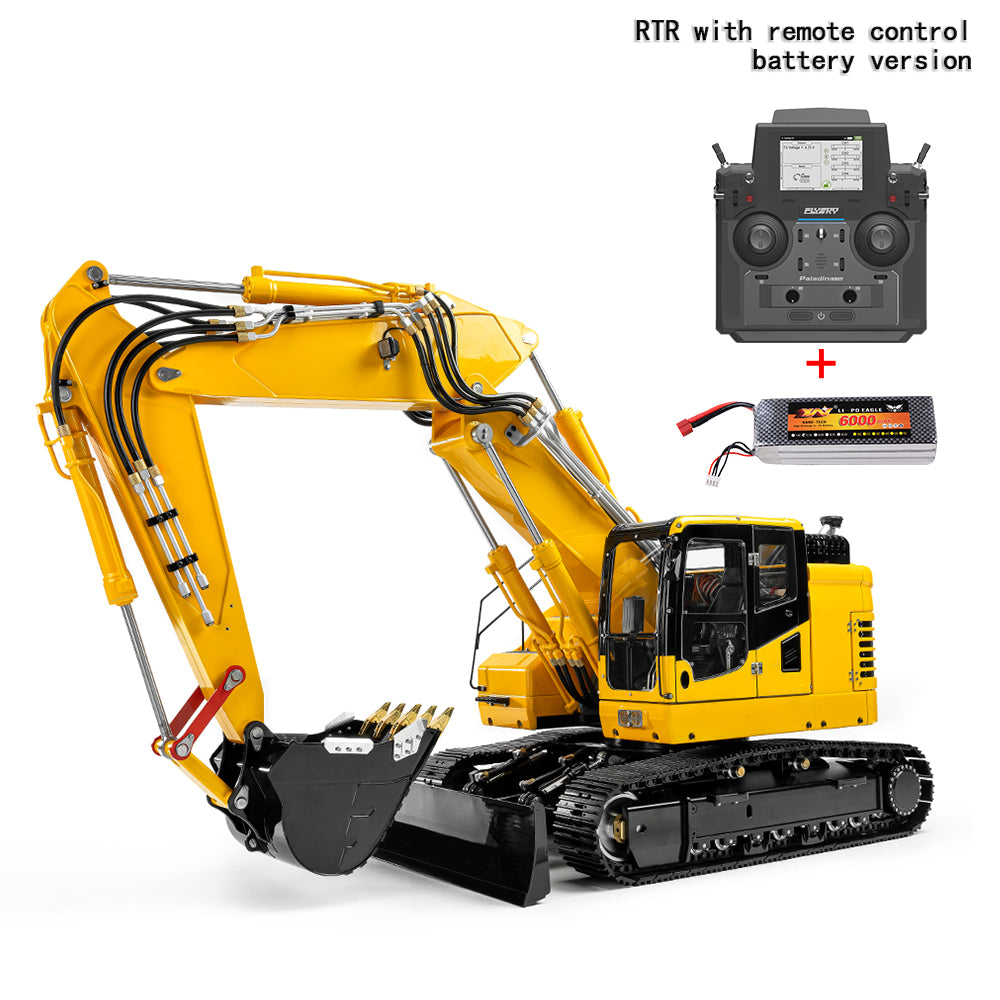 LESU 1/14 Aoue ET26L Hydraulic RC Excavator Metal Radio Control Digger Model Painted and Assembled Simulated GPS PNP/RTR Versions