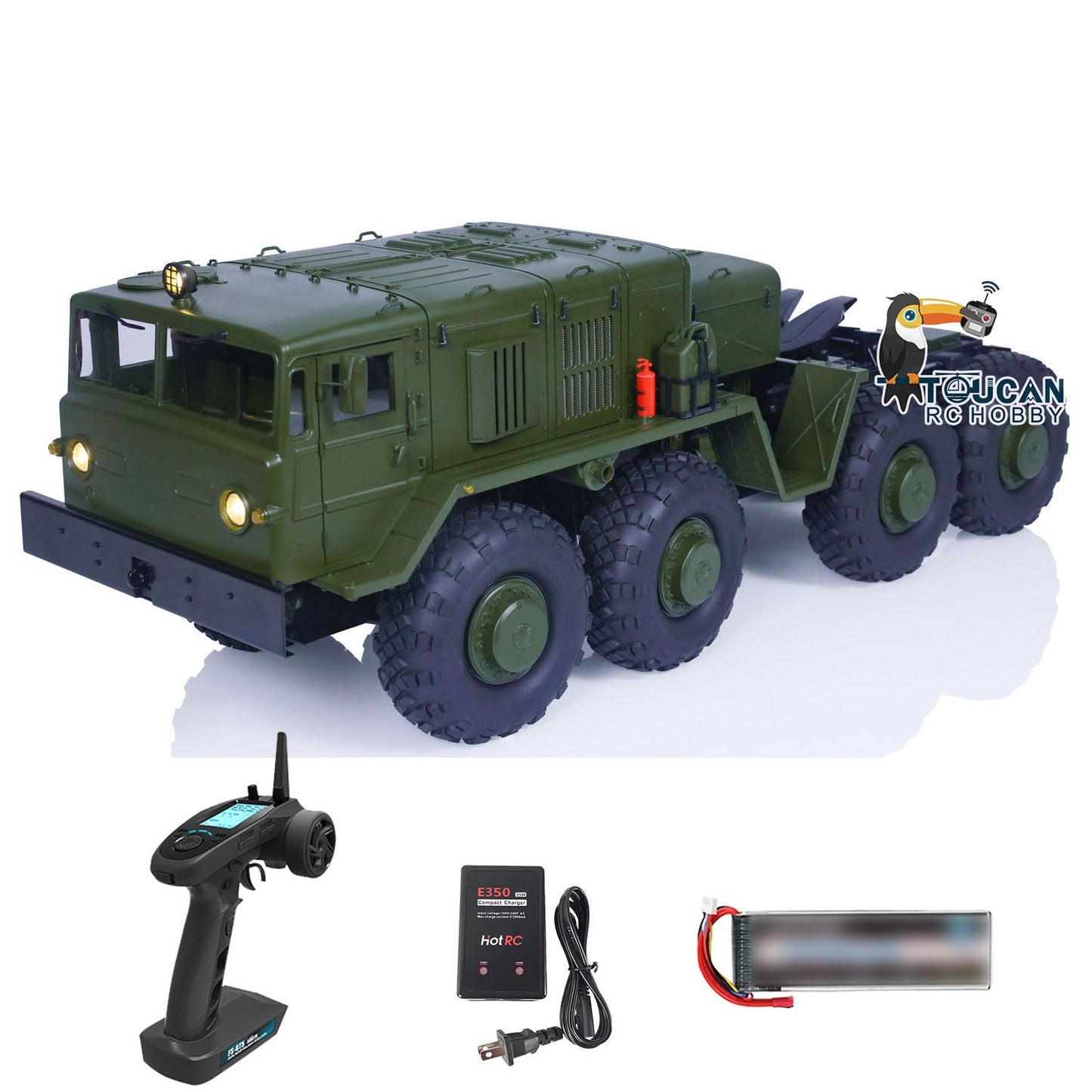 CROSSRC 1/12 8x8 BC8 Military RC Climbing Vehicle Tractor Truck Ready To Run Remote Controlled Crawler Car Hobby Model