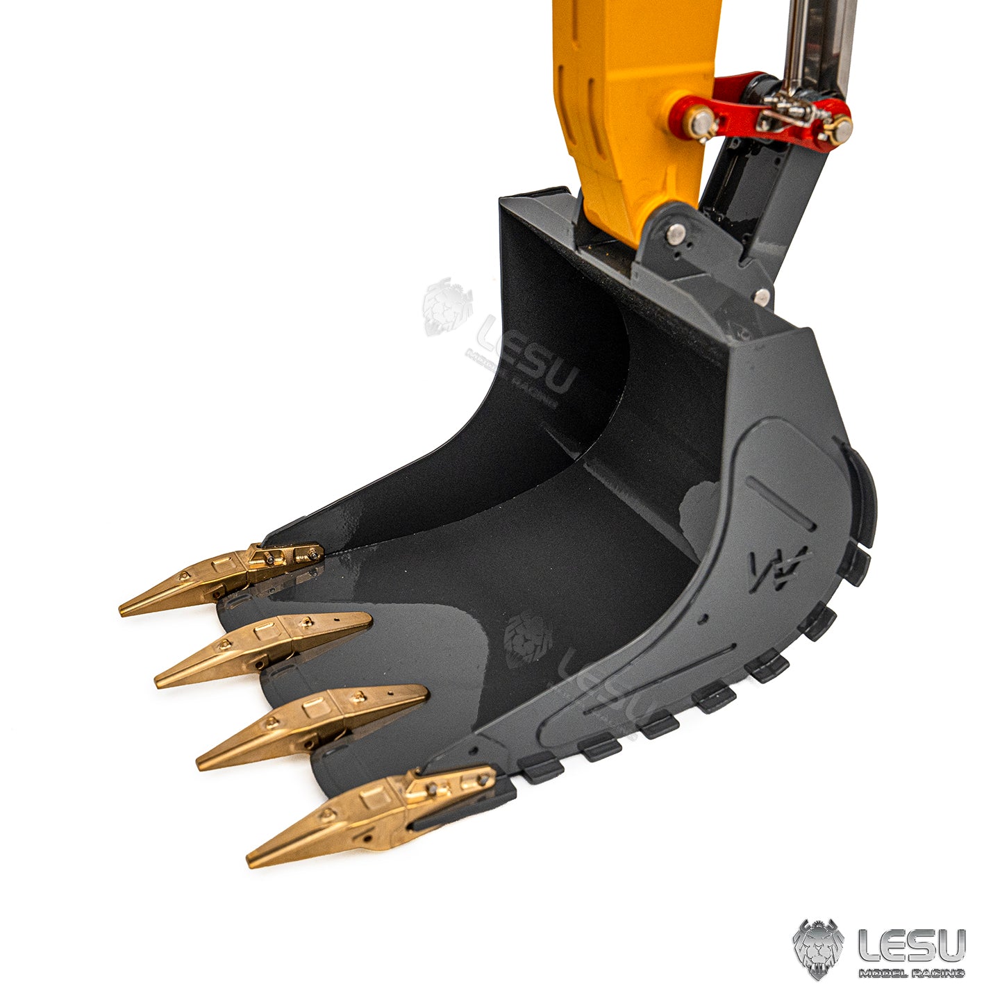 LESU 1/14 RC Hydraulic Excavator LR956 Metal 3 Arms Remote Control Digger Model 4+3CH Valve Dual Pumps Light Flysky PL18EV LITE