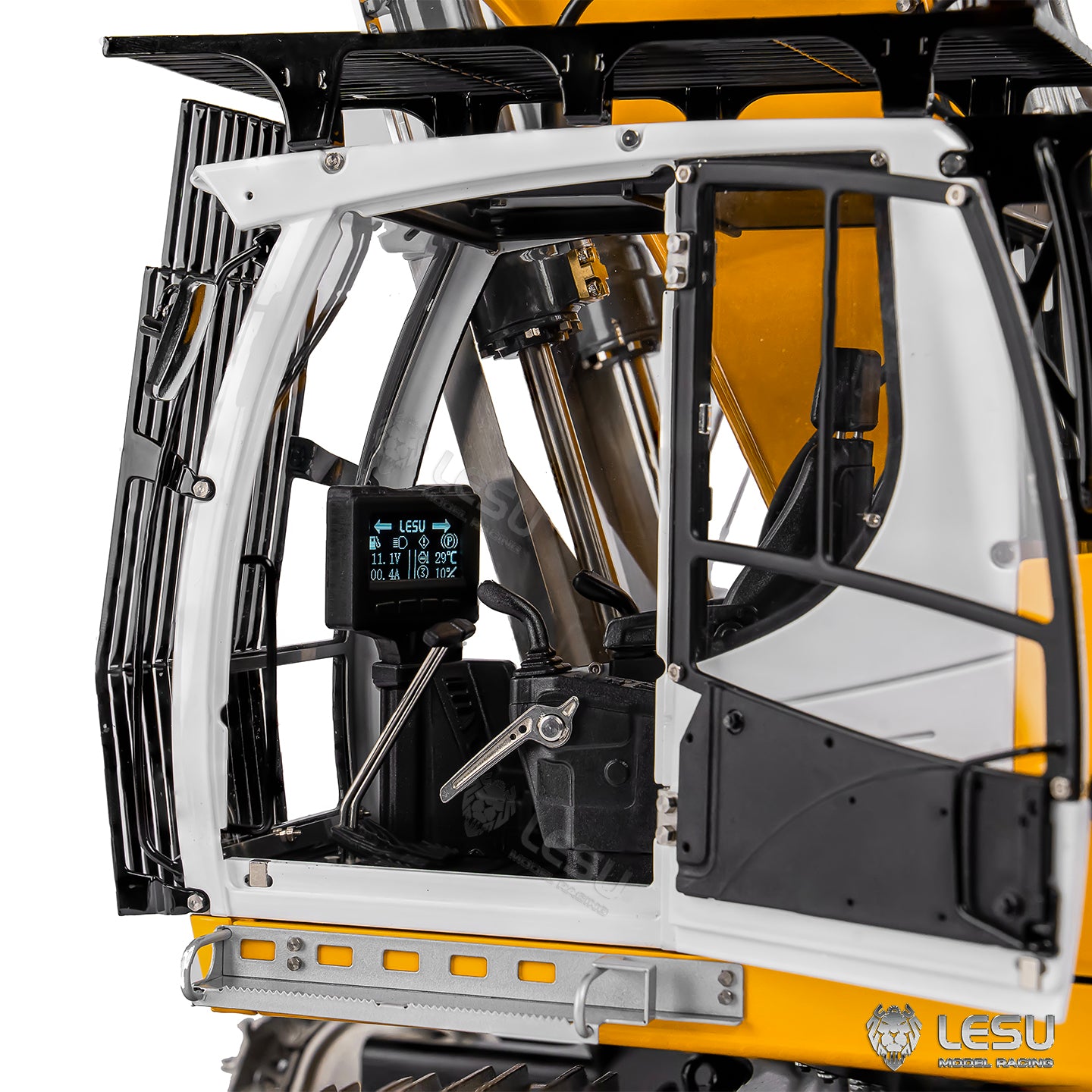 2 Arms 6CH LR956 95% Metal LESU 1/14 Remote Control Hydraulic Excavator RC Digger Construction Vehicle 4MPA Dual Pumps Light