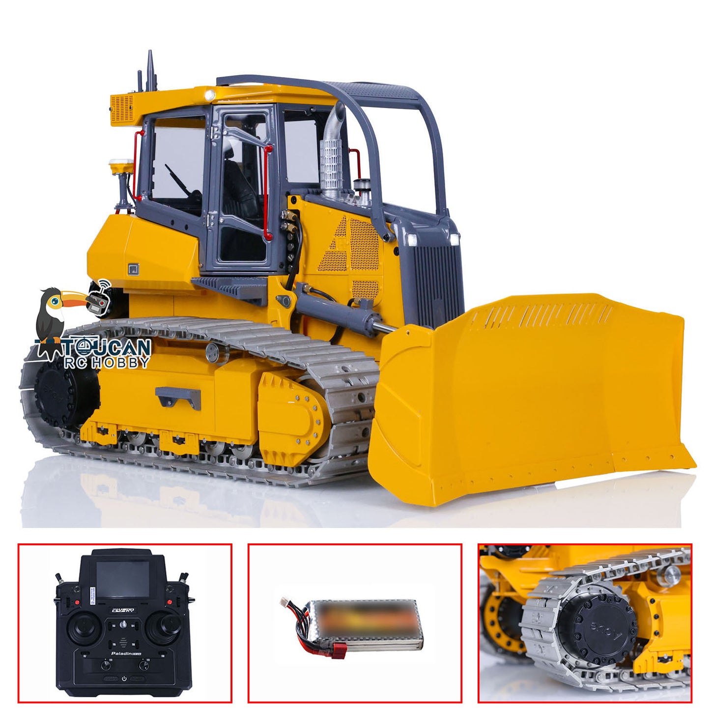 LESU 1/14 RTR Hydraulic RC Bulldozer 850K PL18EV Lite Radio Control Dozer Model 440*241*247 Ready to Run Light Sound