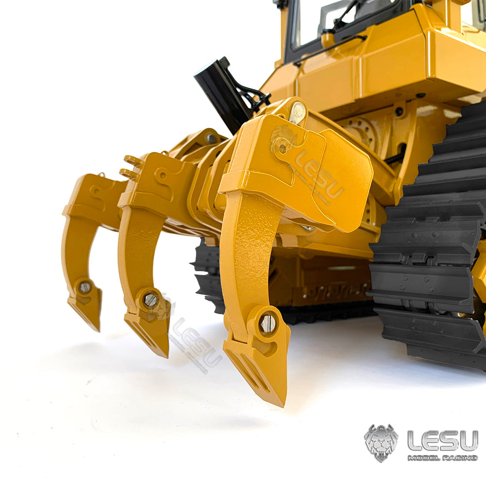 Metal 1/14 LESU Aoue DT60 RC Bulldozer Hydraulic Remote Controlled Tracked Truck Painted Tracks PL18 EV Lite DIY Model