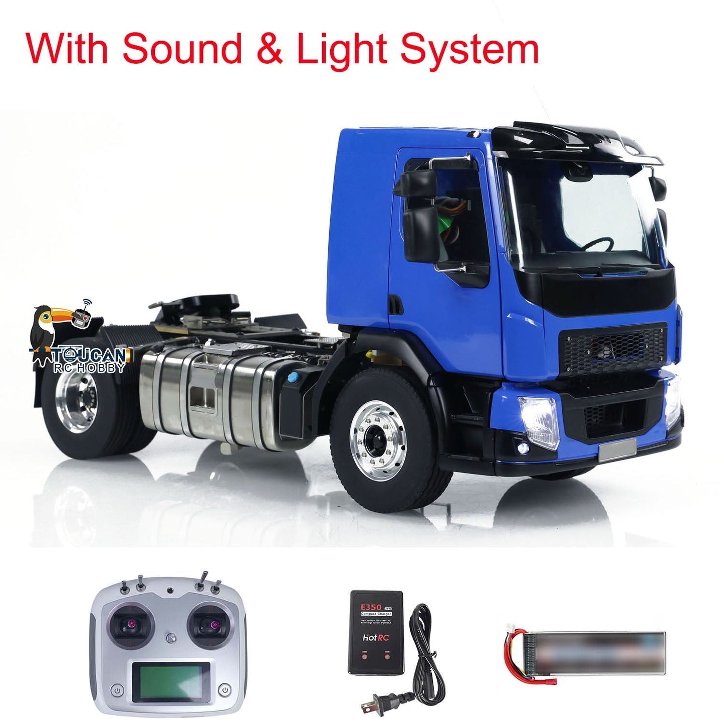 LESU 4x4 RC Tractor Truck 1/14 RTR Radio Controlled Car Light Battery Metal Chassis ESC Motor Painted Assembled