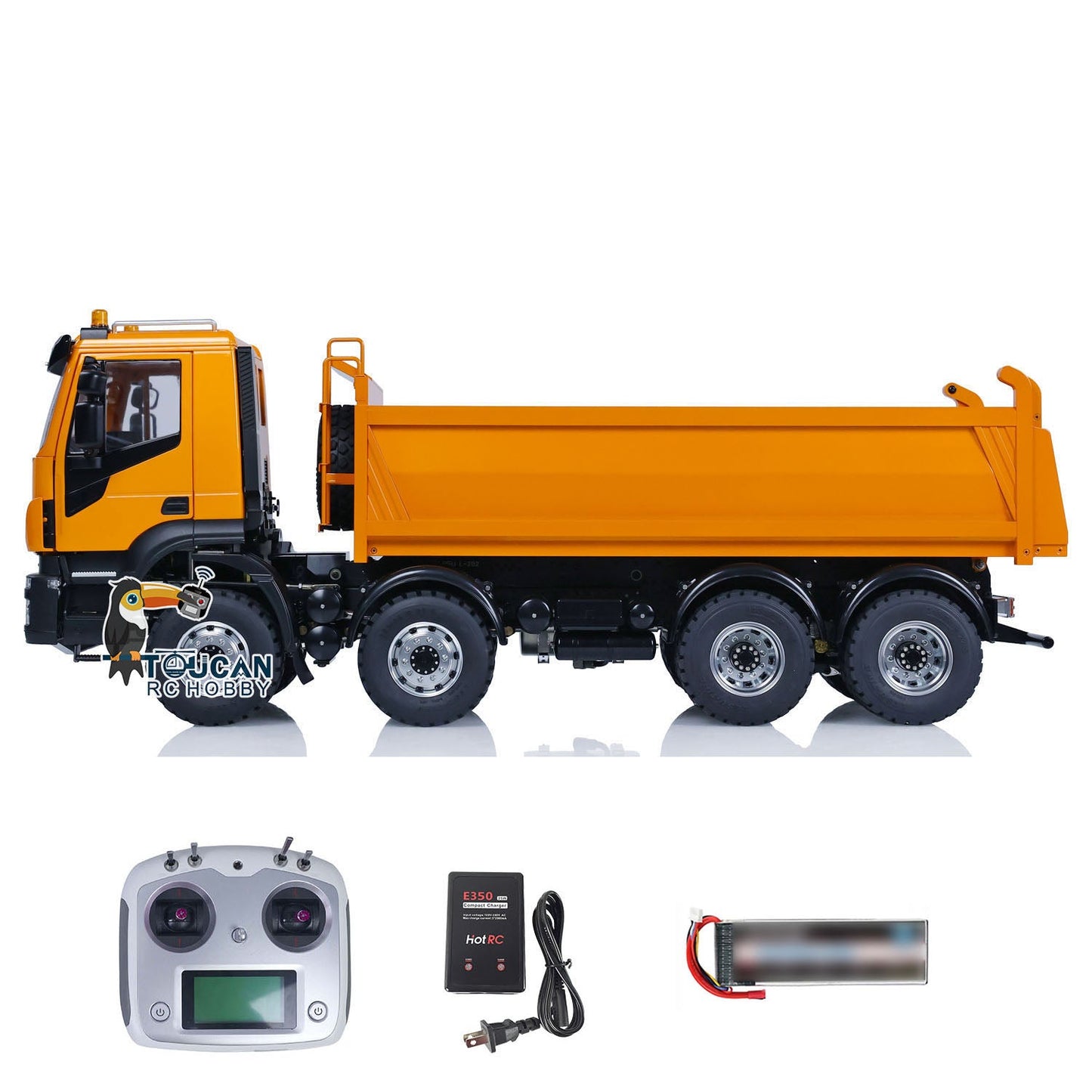 1/14 LESU 8X8 Metal RC Hydraulic Dump Truck Remote Control Simulation Car Tipper Dumper Hobby Model DIY 20150731 PNP/RTR