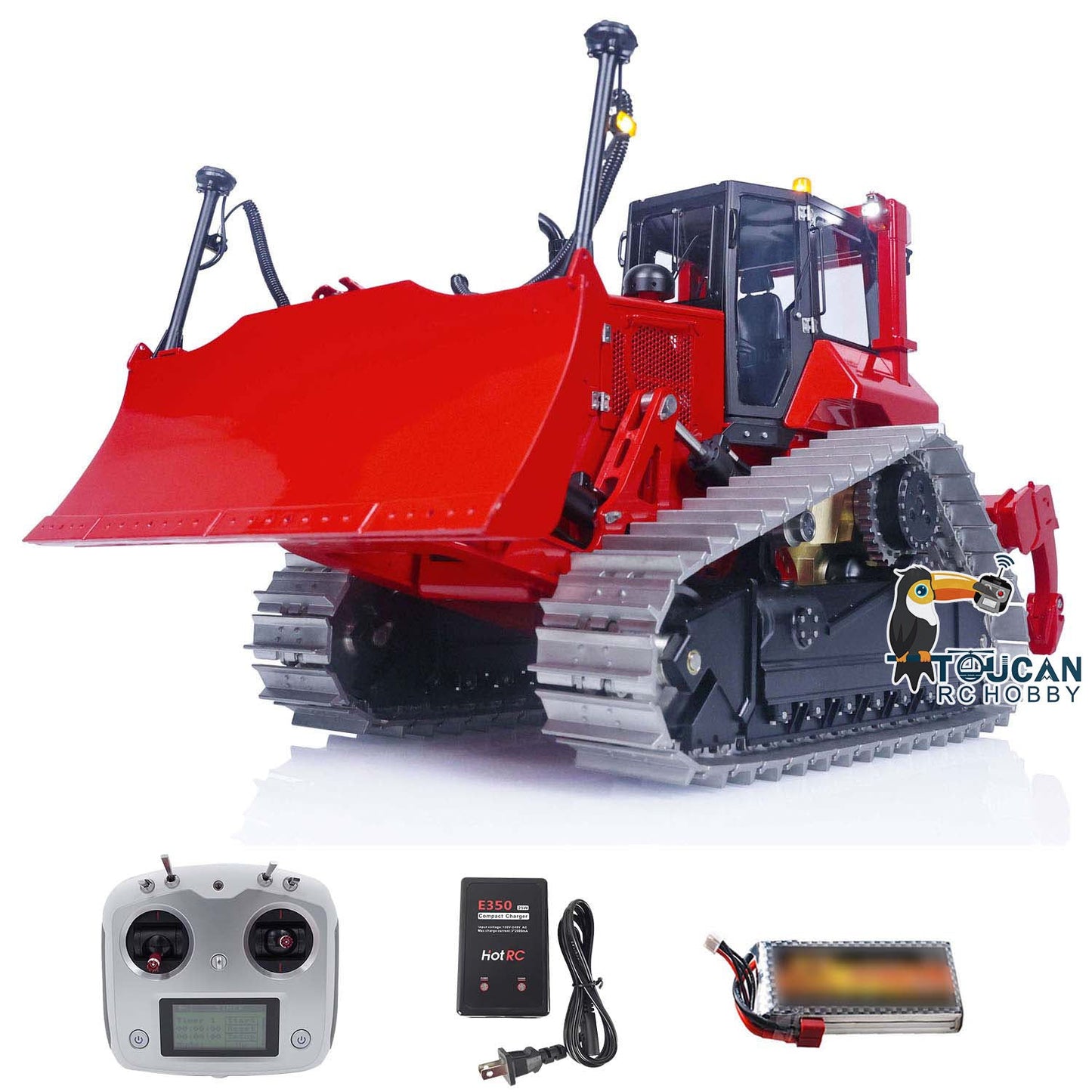 LESU 1/14 RC Hydraulic Machine Bulldozer DT60 Radio Control Dozer Car Hobby Model Sound Light System ESC