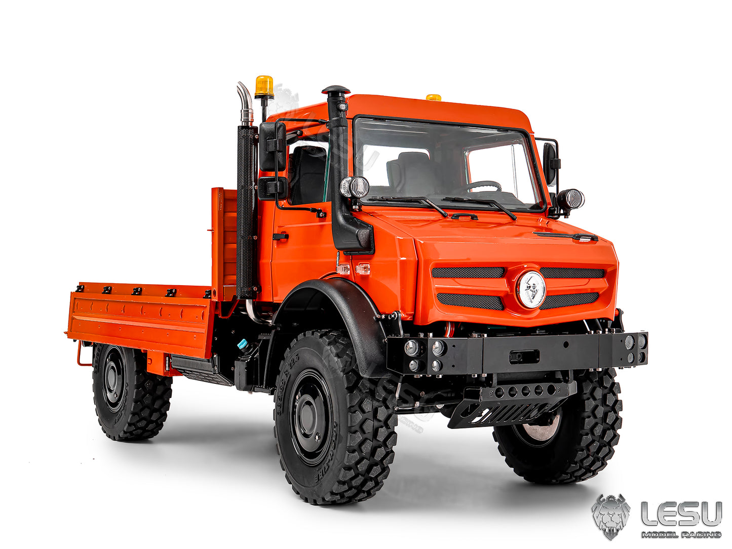 U4023 LESU 4WD 1/14 Remote Control Off Road Car Metal RC ATV Light Truck Model Differential Locks Wheel Hub Reduction No Battery