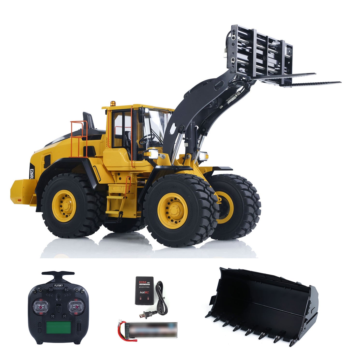 US STOCK MTRC 1/14 RC Hydraulic Loader E260L RTR Model Metal Radio Control Heavy Machine Car Construction Vehicles ST8 Radio Battery