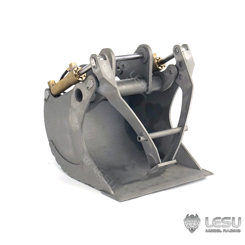 LESU Metal Quick Release Coupler Wrist Grab Bucket Fork Crusher Pliers Bucket Claw for 1/14 RC Hydraulic Excavator B0001