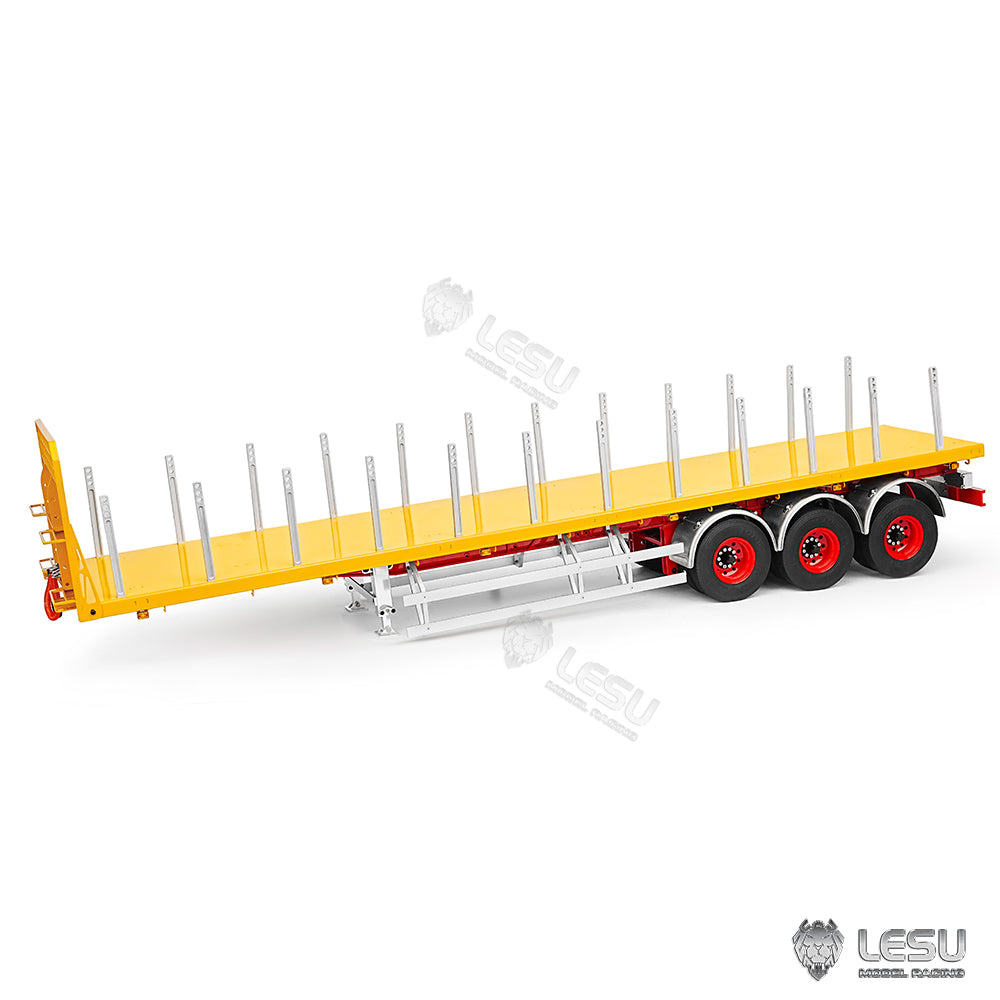 LESU 1/14 40FT Semi Metal Trailer Assembled and Painted/Unpainted for RC Tractor Truck Electric Cars DIY Models