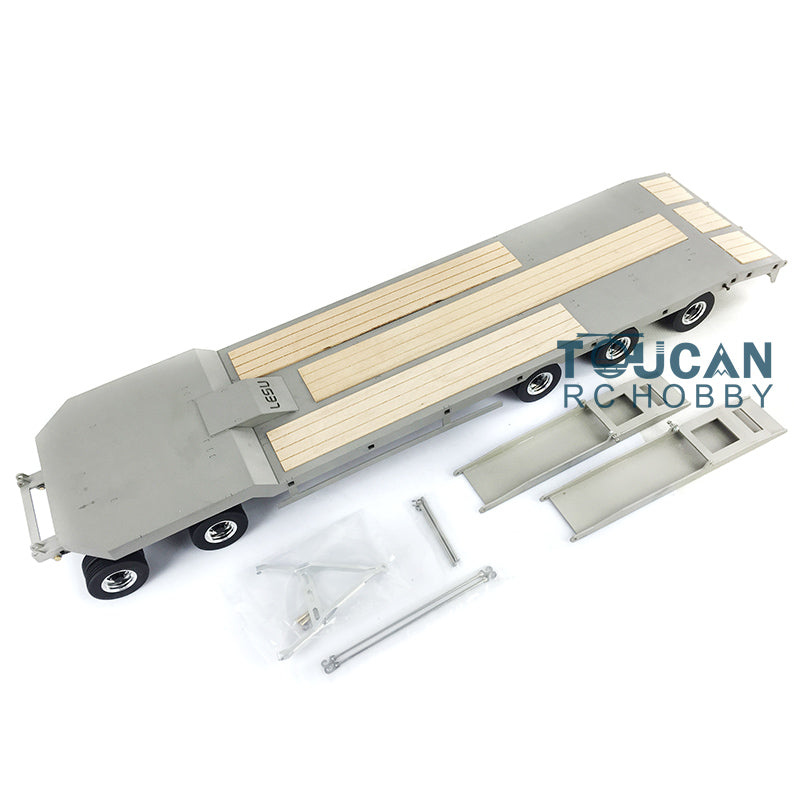 US Stock Metal Trailer Plate 887.6*190*78MM for LESU TAMIYA 1/14 RC Truck Model Car