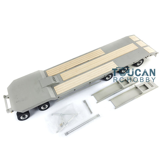 US Stock Metal Trailer Plate 887.6*190*78MM for LESU TAMIYA 1/14 RC Truck Model Car