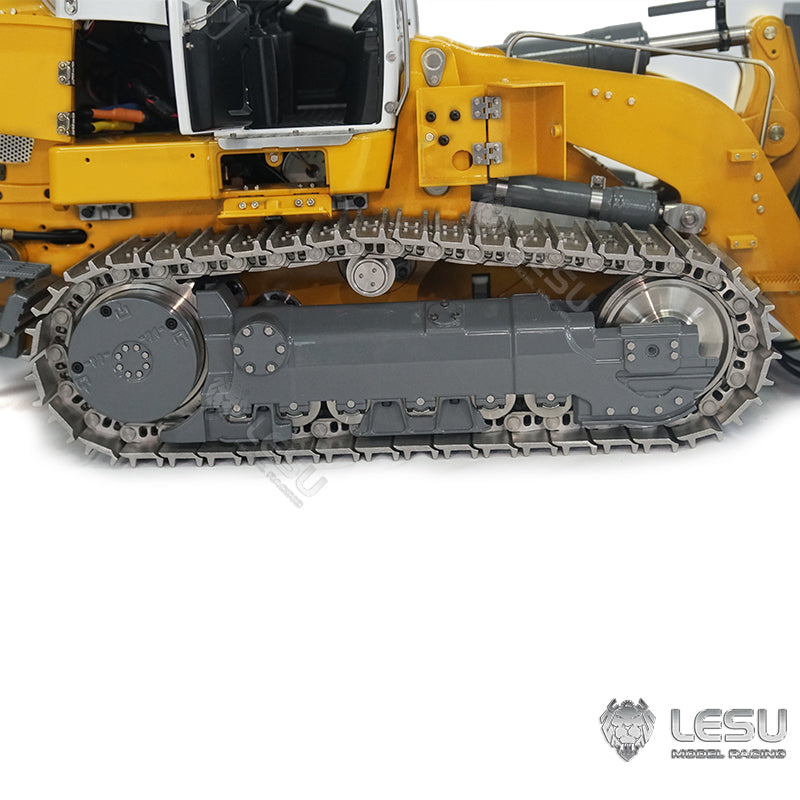LESU 1/14 636 Hydraulic Construction Vehicles Radio Controlle Track Loader Light Sound Motor Metal Openable Closable Bucket