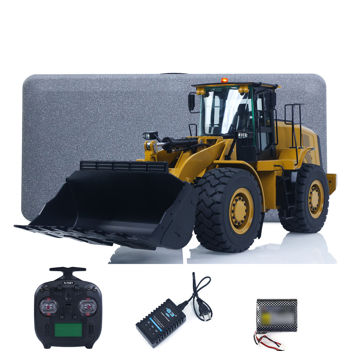 Fast Shipping HUINA K966 KABOLITE 2.4G 1/16 Hydraulic RC Loader Car Model 7500mAh Battery