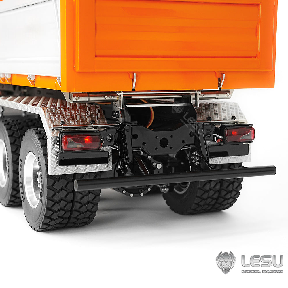 LESU TGS 1/14 RC Hydraulic Dump Truck 6x6 Metal Remote Control Dumper Car Model Three-Way Dumping Emulated Tipper Hobby Models
