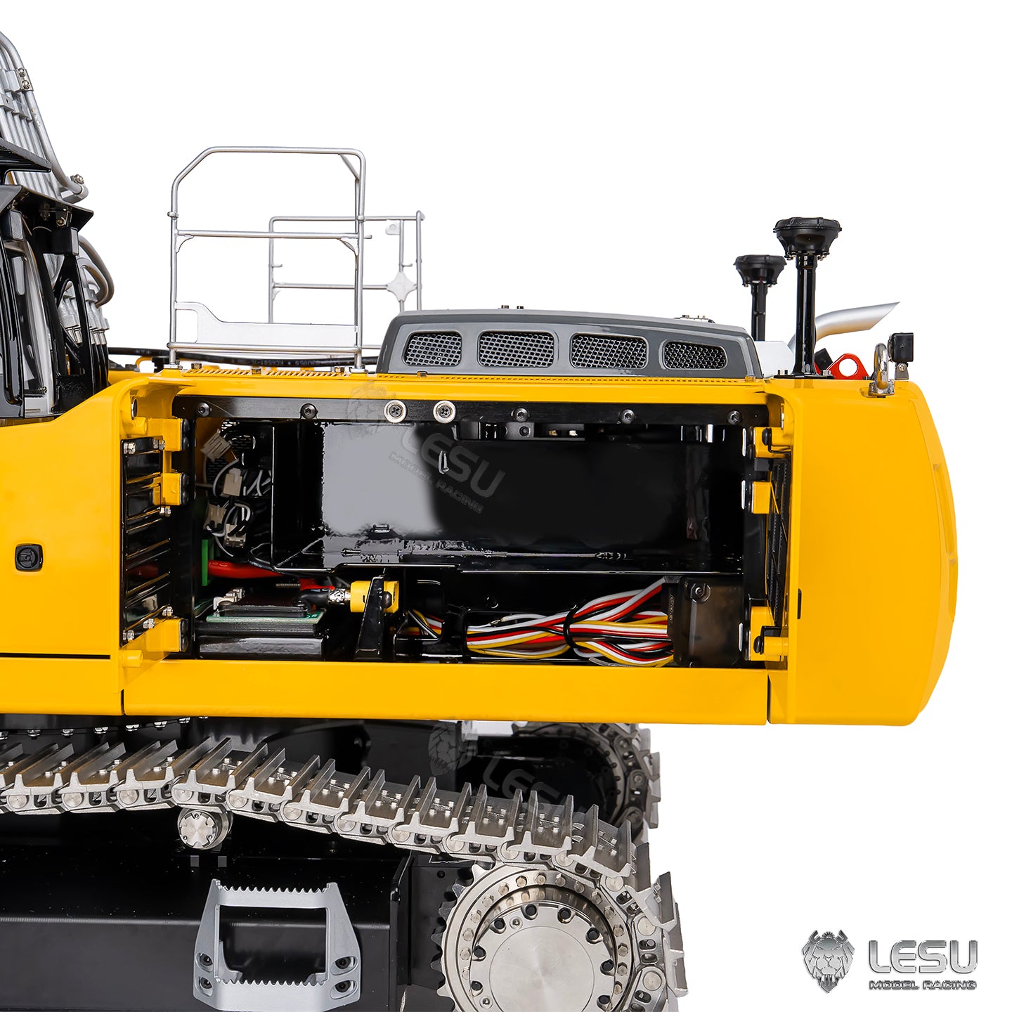 2 Arms 6CH LR956 95% Metal LESU 1/14 Remote Control Hydraulic Excavator RC Digger Construction Vehicle 4MPA Dual Pumps Light