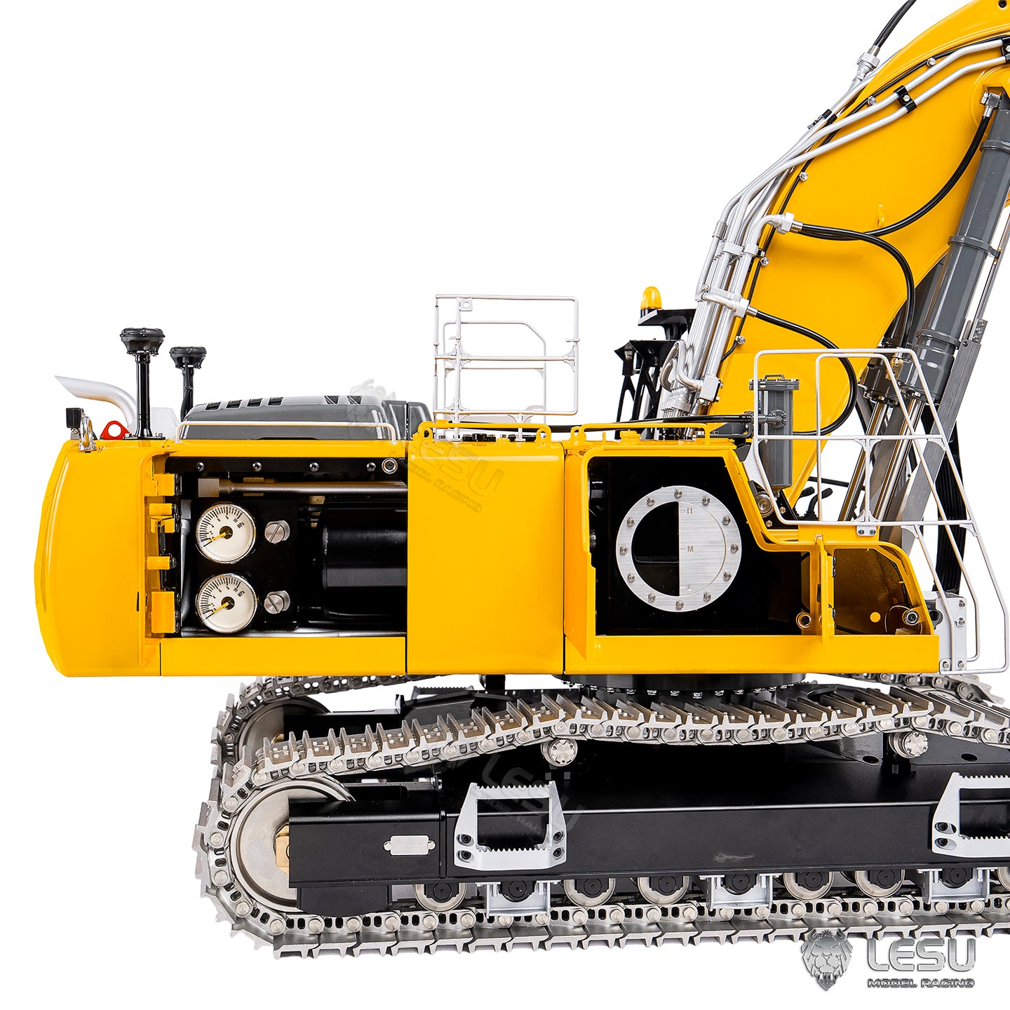 2 Arms 6CH LR956 95% Metal LESU 1/14 Remote Control Hydraulic Excavator RC Digger Construction Vehicle 4MPA Dual Pumps Light