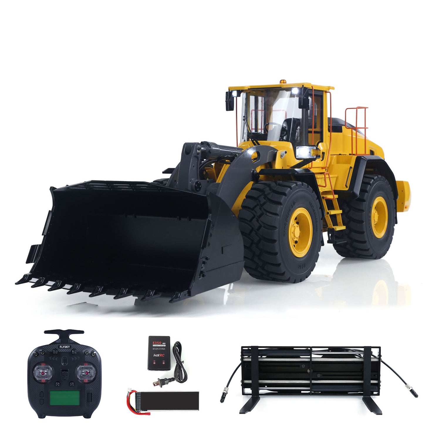US STOCK MTRC 1/14 RC Hydraulic Loader E260L RTR Model Metal Radio Control Heavy Machine Car Construction Vehicles ST8 Radio Battery
