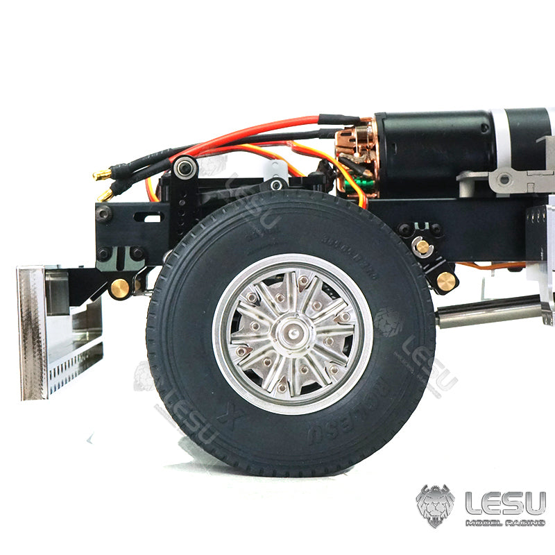 LESU 1/14 Metal 6*6 Chassis King Hauler for RC Tractor Remote Control Truck DIY Hobby Model Servos Motors Differential Lock Axles