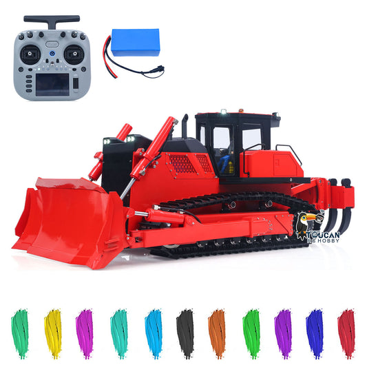 TOUCAN RTR Metal 1/12 Hydraulic Remote Control Bulldozer D155AX RC Dozer Model 7 Way Valve Brushless Motor Radio Master TX15 Battery