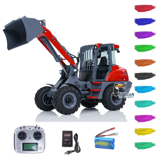 Customized LESU 1/14 AOUE-MCL8 Hydraulic RC Loader Remote Control Construction Vehicles Painted Assembled ESC Servo Motor