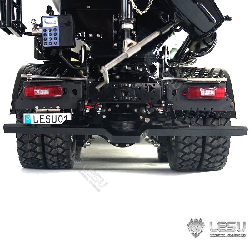 LESU 1/14 6x6 Metal RC Concrete Car Radio Controlled Mixer Truck Lights Assembled Chassis With Lights Sound System Servo