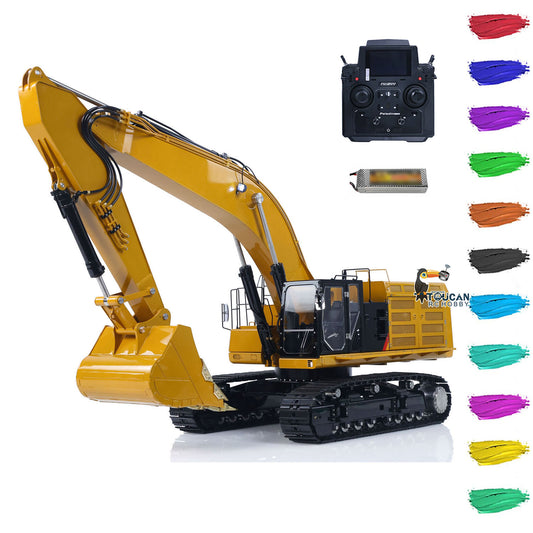 In Stock LESU Metal 1/14 Hydraulic RC Excavator C374F Radio Controlled Digger Heavy Construction Vehicle Paladin PL18EV LITE 6CH Valve