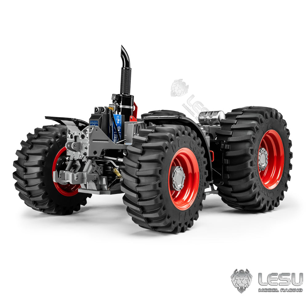 LESU 4X4 1/16 Fendt 1050 RC Tractors Metal Chassis Ready to Run Car Differential Lock Model FrSky ST8 ESC Servo Motor DIY Vehicle