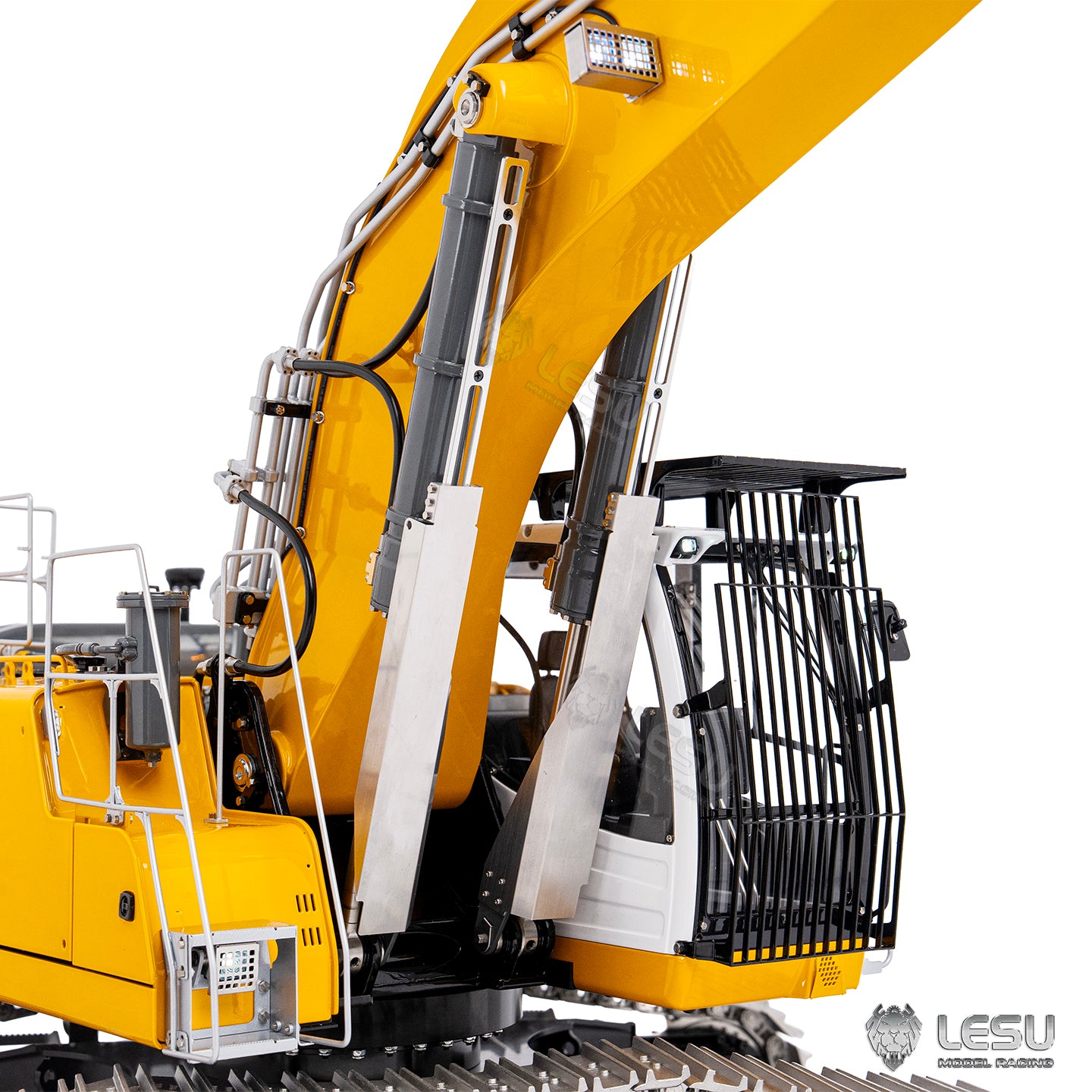 2 Arms 6CH LR956 95% Metal LESU 1/14 Remote Control Hydraulic Excavator RC Digger Construction Vehicle 4MPA Dual Pumps Light