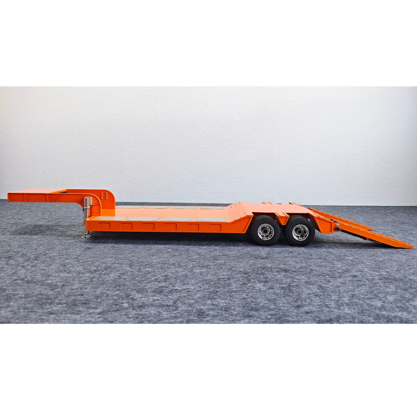2 Axles Metal Semi Trailer Spring Support Legs Tail Plate for 1/14 DIY Remote Control Tractor Truck No Light